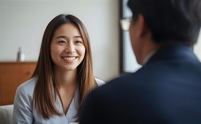 カウンセリングを受ける女性