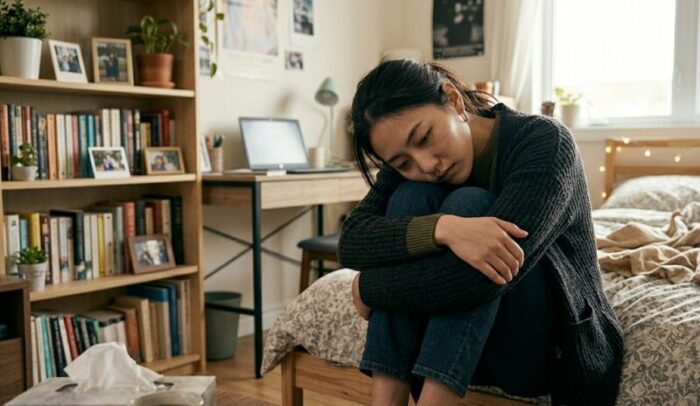 外出ができない女性
