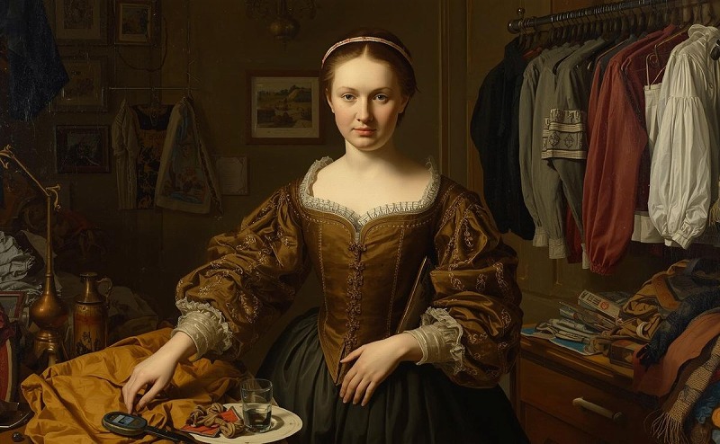 洋服店を営む女性エルザ