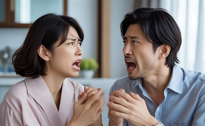 パートナーを責めて喧嘩になっていました