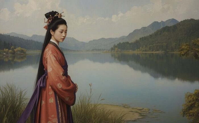 湖を見つける王妃