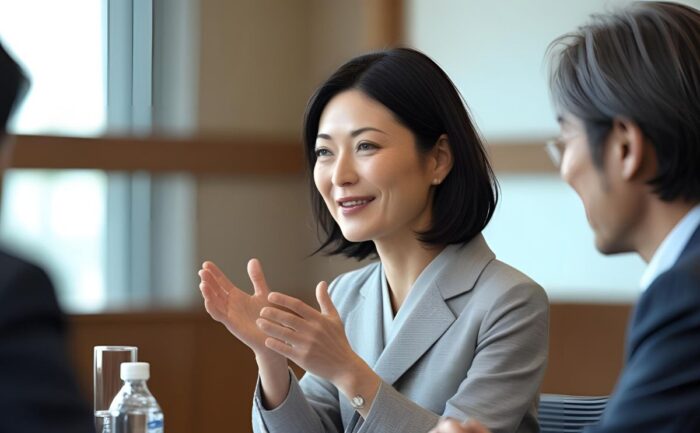 余裕をもって話している