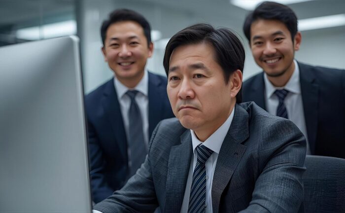 職場いじめされている男性