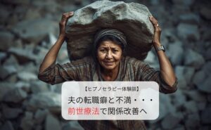 夫の転職癖と不満…前世療法で関係改善へ