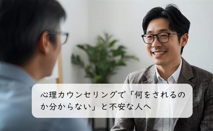心理カウンセリングで「何をされるのか分からない」と不安な人へ