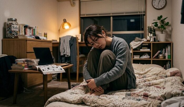 引きこもりのような生活をしている女性
